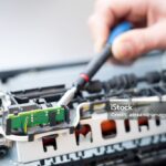 Repairing laser printer